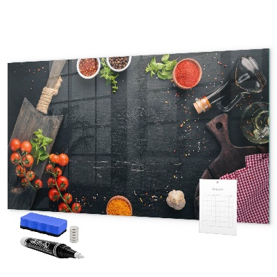Pizarra magnética de pared con rotulador Ideas inspiradoras para la cocina con recuerdos personales