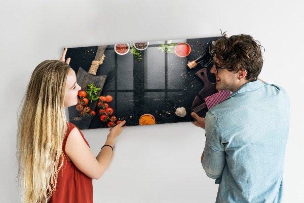 Pizarra magnética de pared con rotulador Ideas inspiradoras para la cocina con recuerdos personales