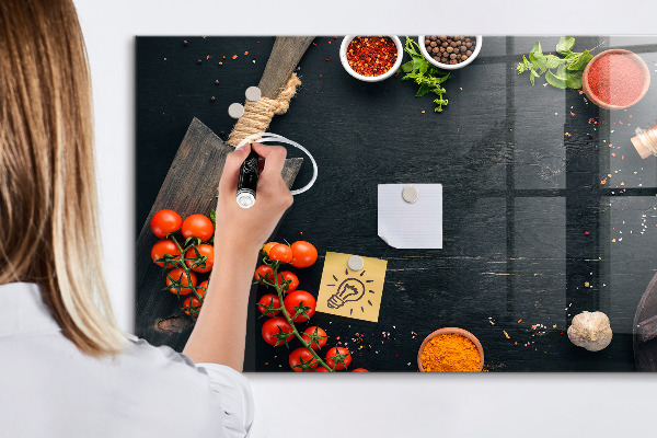 Pizarra magnética de pared con rotulador Ideas inspiradoras para la cocina con recuerdos personales