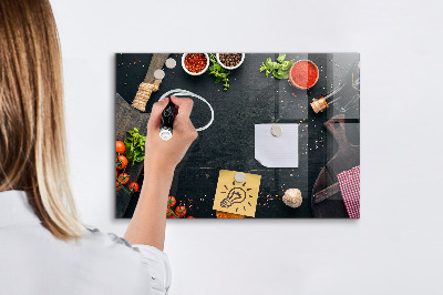 Pizarra magnética de pared con rotulador Ideas inspiradoras para la cocina con recuerdos personales