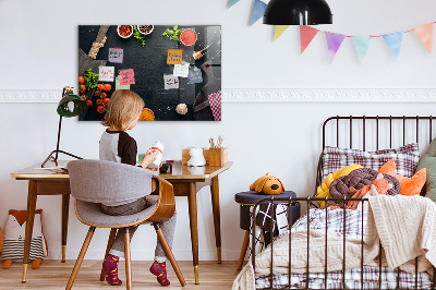 Pizarra magnética de pared con rotulador Ideas inspiradoras para la cocina con recuerdos personales