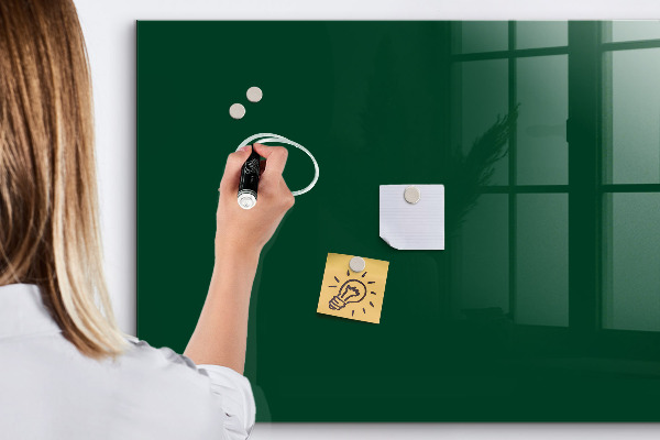 Pizarra magnética de pared con rotulador Tablero magnético para notas y fotos