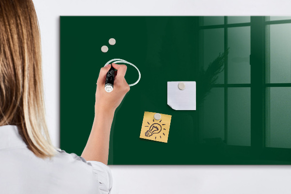 Pizarra magnética de pared con rotulador Tablero magnético para notas y fotos
