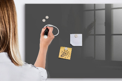 Pizarra borrable de cristal con imanes Un práctico tablero para notas y fotos.