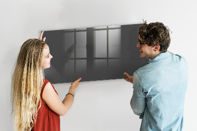 Pizarra borrable de cristal con imanes Un práctico tablero para notas y fotos.