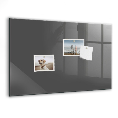 Pizarra borrable de cristal con imanes Un práctico tablero para notas y fotos.