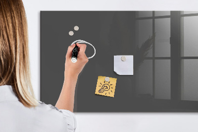 Pizarra borrable de cristal con imanes Un práctico tablero para notas y fotos.