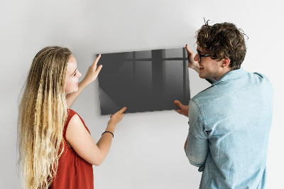 Pizarra borrable de cristal con imanes Un práctico tablero para notas y fotos.