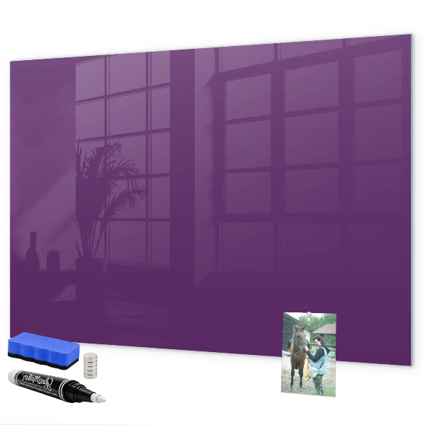 Pizarra magnética de pared con rotulador Tablero magnético para notas y fotos