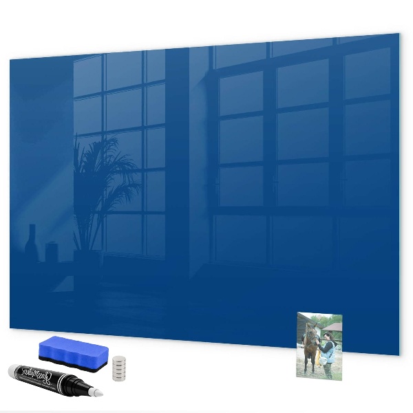 Pizarra magnética de pared con rotulador Un práctico tablero para notas y fotos.