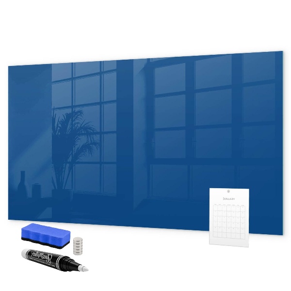 Pizarra magnética de pared con rotulador Un práctico tablero para notas y fotos.