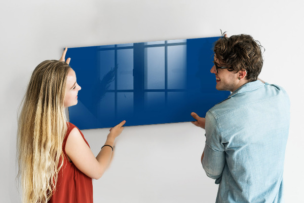 Pizarra magnética de pared con rotulador Un práctico tablero para notas y fotos.