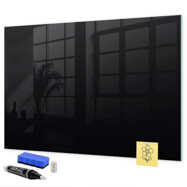 Pizarra magnética de pared con rotulador Tablero moderno para notas y fotos