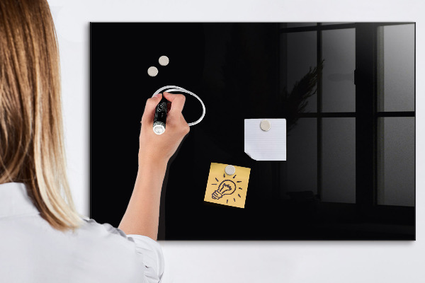 Pizarra magnética de pared con rotulador Tablero moderno para notas y fotos