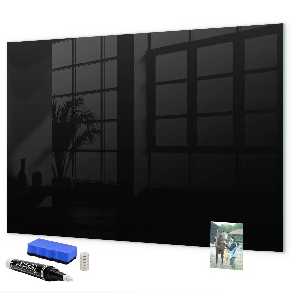 Pizarra magnética de pared con rotulador Tablero moderno para notas y fotos