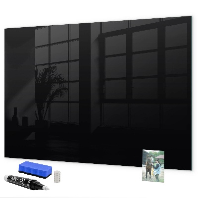 Pizarra magnética de pared con rotulador Tablero moderno para notas y fotos