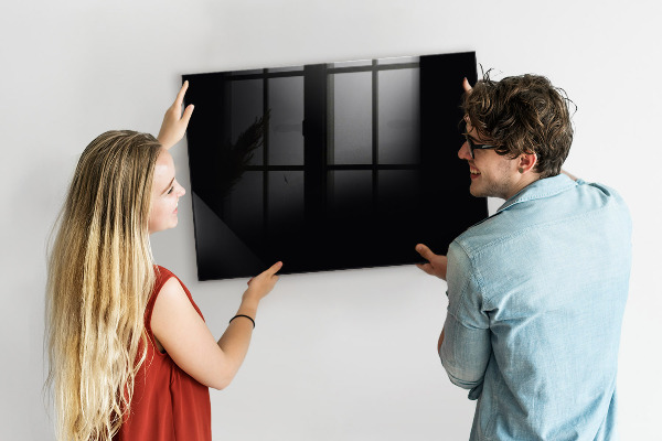 Pizarra magnética de pared con rotulador Tablero moderno para notas y fotos
