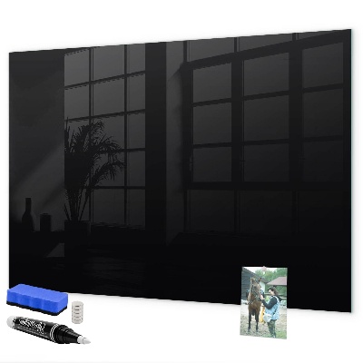 Pizarra magnética de pared con rotulador Tablero moderno para notas y fotos