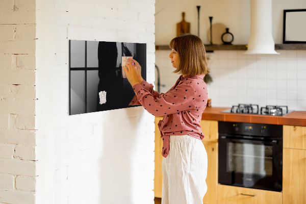 Pizarra magnética de pared con rotulador Tablero moderno para notas y fotos