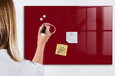 Pizarra borrable de cristal con imanes Un elegante tablero para notas y fotos.