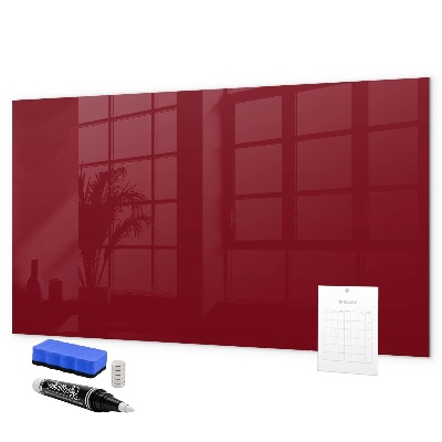 Pizarra borrable de cristal con imanes Un elegante tablero para notas y fotos.