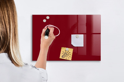 Pizarra borrable de cristal con imanes Un elegante tablero para notas y fotos.