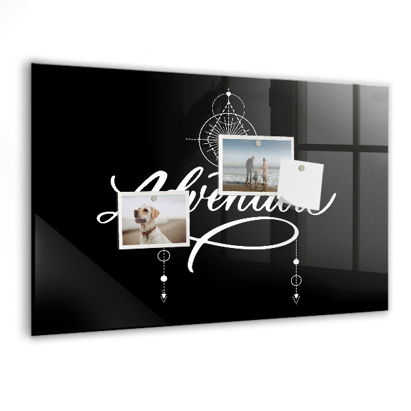 Pizarra magnética de pared con rotulador Tablero de exhibición de fotos moderno