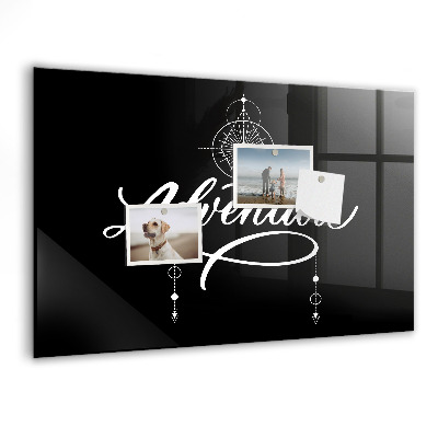 Pizarra magnética de pared con rotulador Tablero de exhibición de fotos moderno