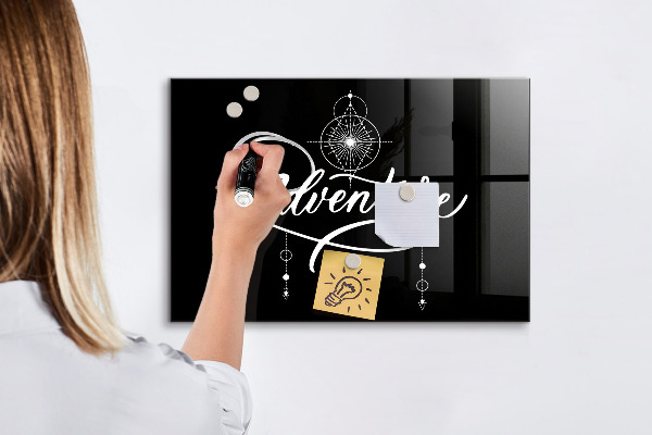 Pizarra magnética de pared con rotulador Tablero de exhibición de fotos moderno