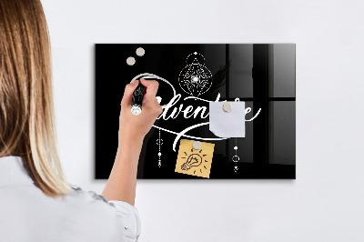 Pizarra magnética de pared con rotulador Tablero de exhibición de fotos moderno