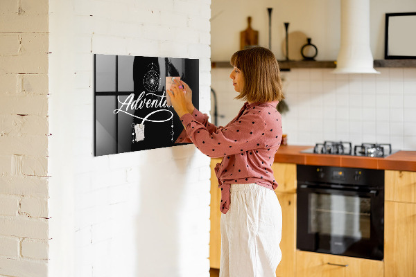 Pizarra magnética de pared con rotulador Tablero de exhibición de fotos moderno