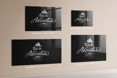 Pizarra magnética de pared con rotulador Es hora de una aventura fotográfica personal.