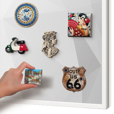 Tablero magnético de pared para imanes con marco blanco Geometría blanca