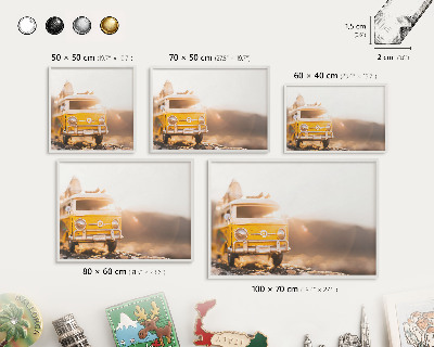 Tablero magnético metálico para souvenirs en color blanco Viajes retro