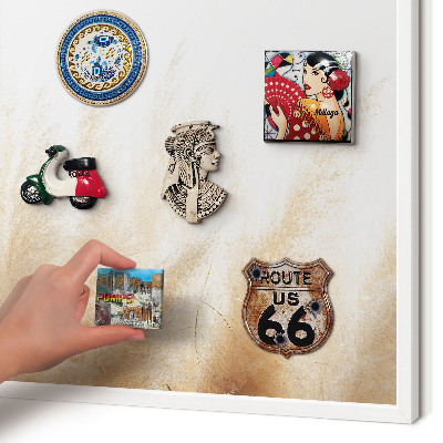 Tablero magnético de pared para imanes con marco blanco Hierbas esenciales