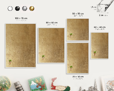 Tablero magnético de pared para imanes con marco blanco Textura amarilla