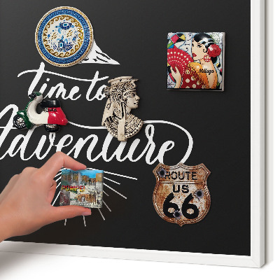 Tablero magnético de pared para imanes con marco blanco Hora de aventuras