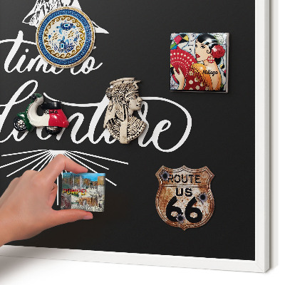 Tablero magnético de pared para imanes con marco blanco Hora de aventuras