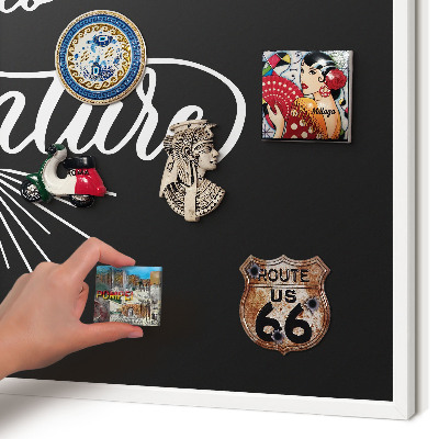 Tablero magnético de pared para imanes con marco blanco Hora de aventuras
