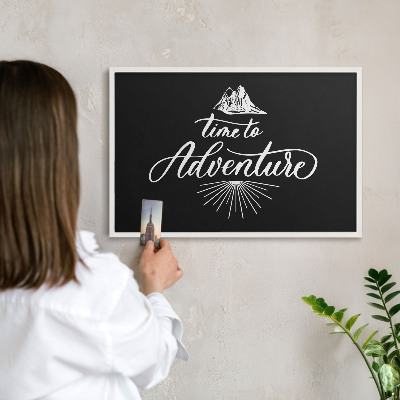 Tablero magnético de pared para imanes con marco blanco Hora de aventuras