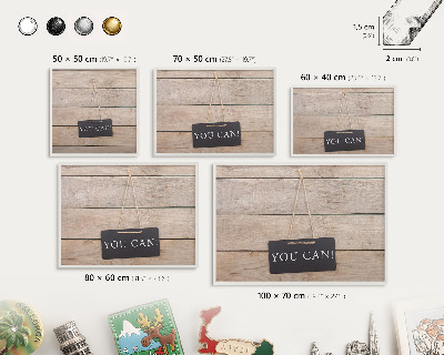 Tablero magnético metálico para souvenirs en color blanco Motivación cada día