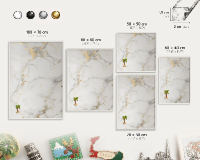 Tablero magnético de pared para imanes con marco blanco Elegancia delicada