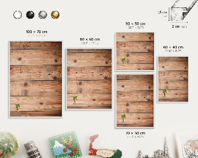 Tablero magnético de pared para imanes con marco blanco Tablas de madera