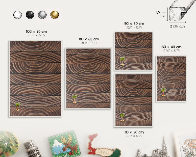 Tablero magnético de pared para imanes con marco blanco Estructura de madera