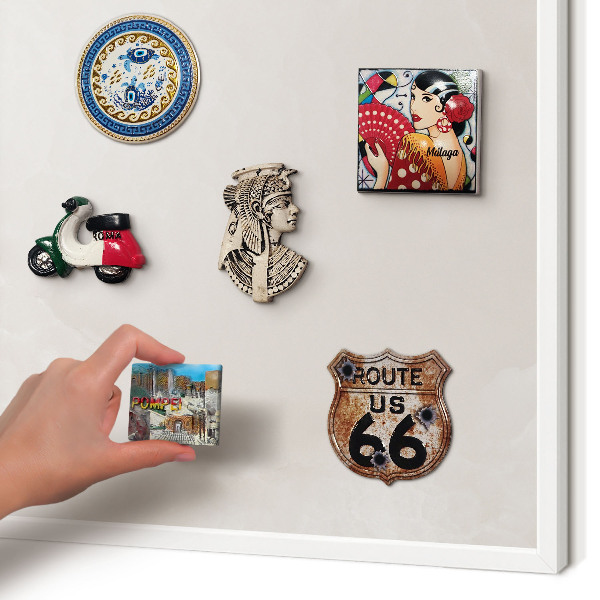 Tablero magnético de pared para imanes con marco blanco Textura cremosa