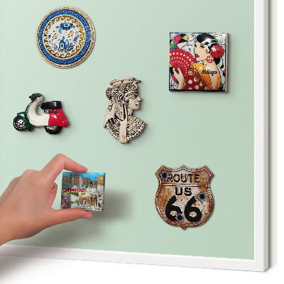 Tablero magnético de pared para imanes con marco blanco Verde menta