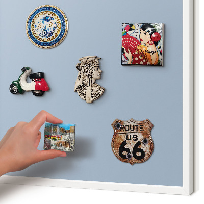 Tablero magnético de pared para imanes con marco blanco Azul pastel
