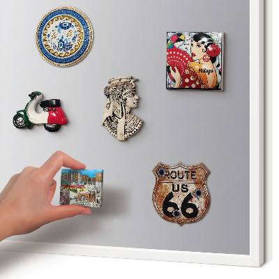 Tablero magnético de pared para imanes con marco blanco Degradado gris
