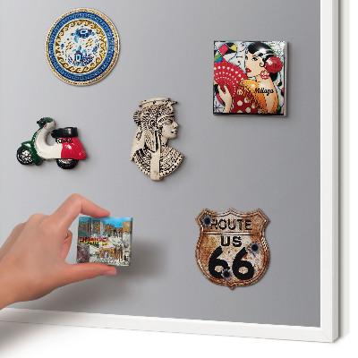 Tablero magnético de pared para imanes con marco blanco Degradado gris