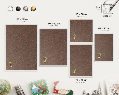 Tablero magnético de pared para imanes con marco blanco Alfombra de otoño